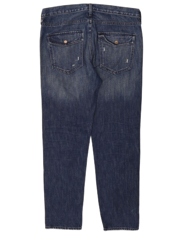 Gap Damen Boyfriend Slim Jeans US 6 Medium W28 L28 Blaue Baumwolle