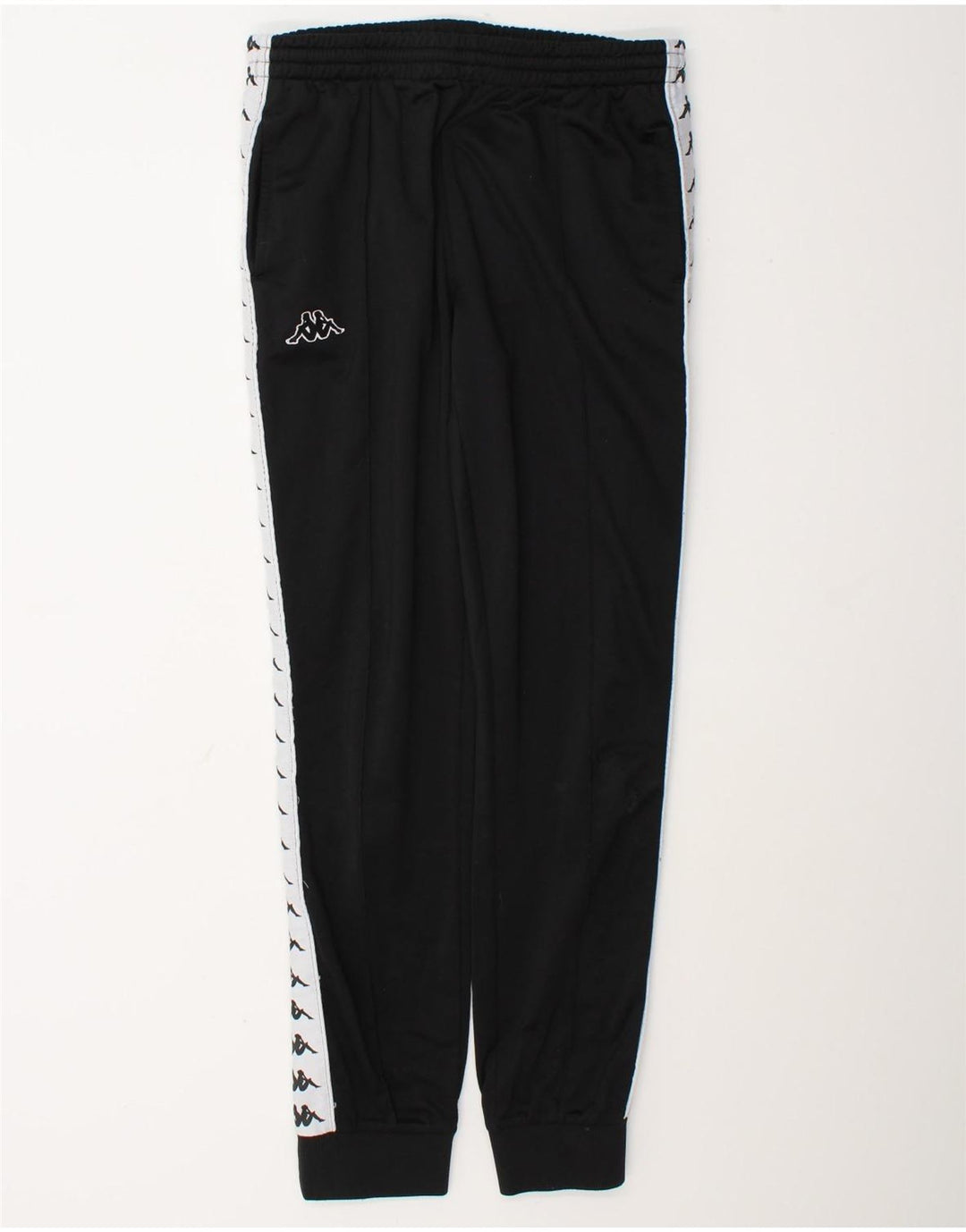 Kappa Herren-Trainingshose mit Grafik, mittelgroß, Schwarz, Farbblock