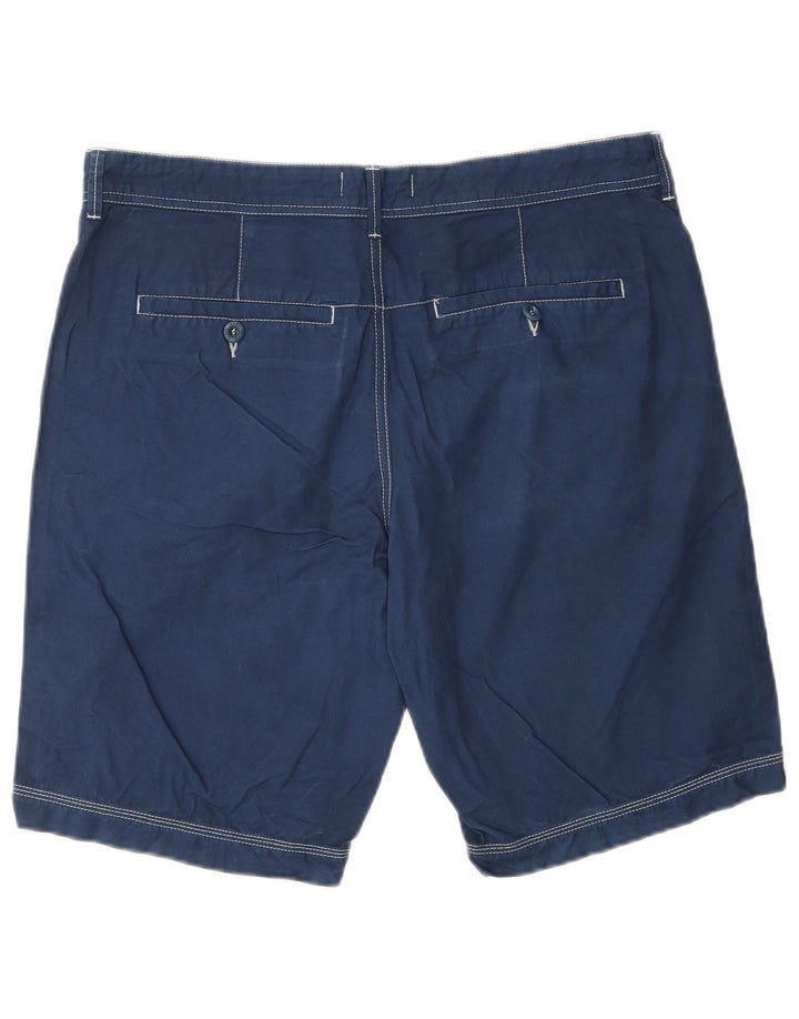 CALVIN KLEIN Herren Chinoshorts W34 Große blaue Baumwolle