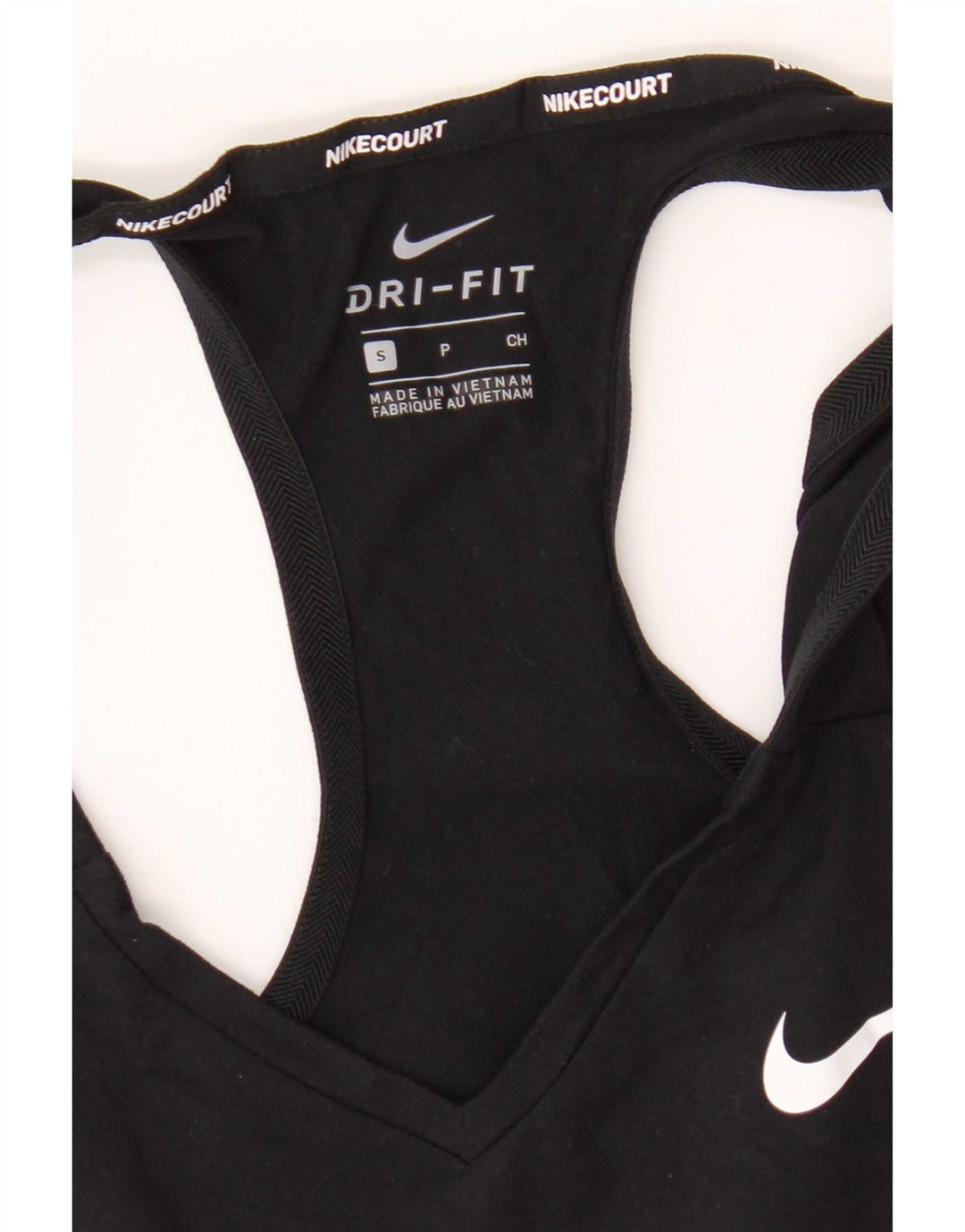 Nike Damen Dri Fit Vest Top UK 8 Small Schwarz