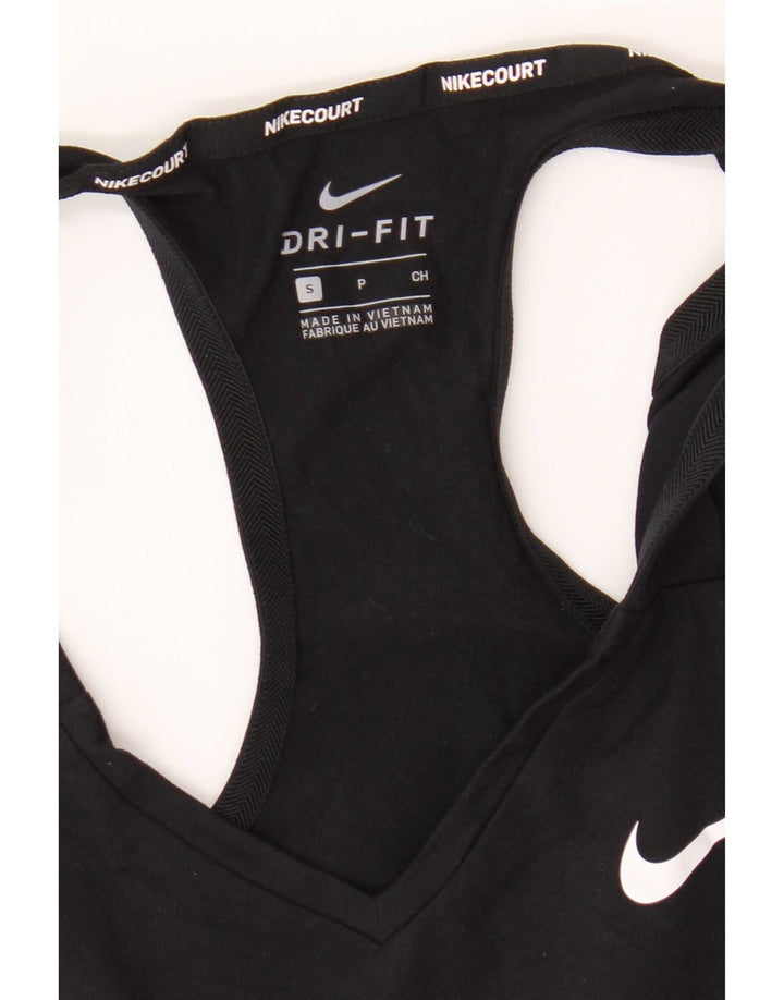 Nike Damen Dri Fit Vest Top UK 8 Small Schwarz