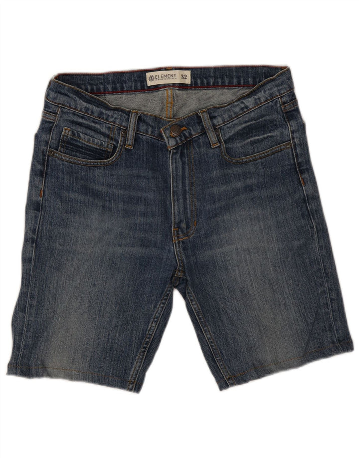 Element Herren Jeansshorts W32 Mittelblau