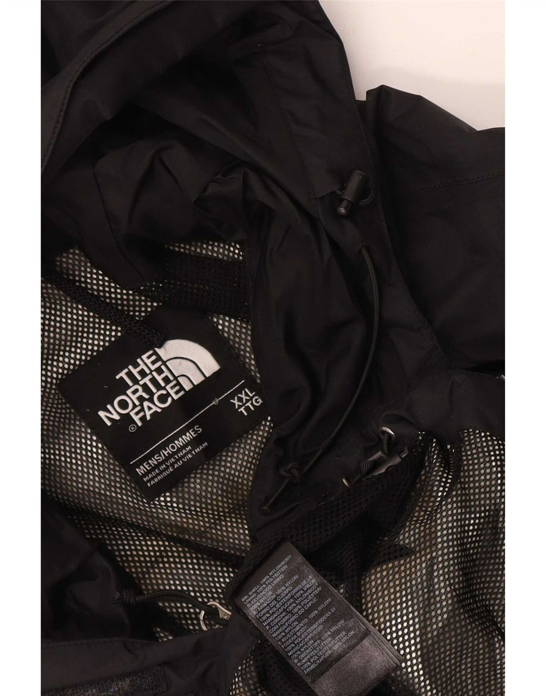 The North Face Damen-Regenjacke mit Kapuze, UK 44, 2XL, Schwarz, Polyester