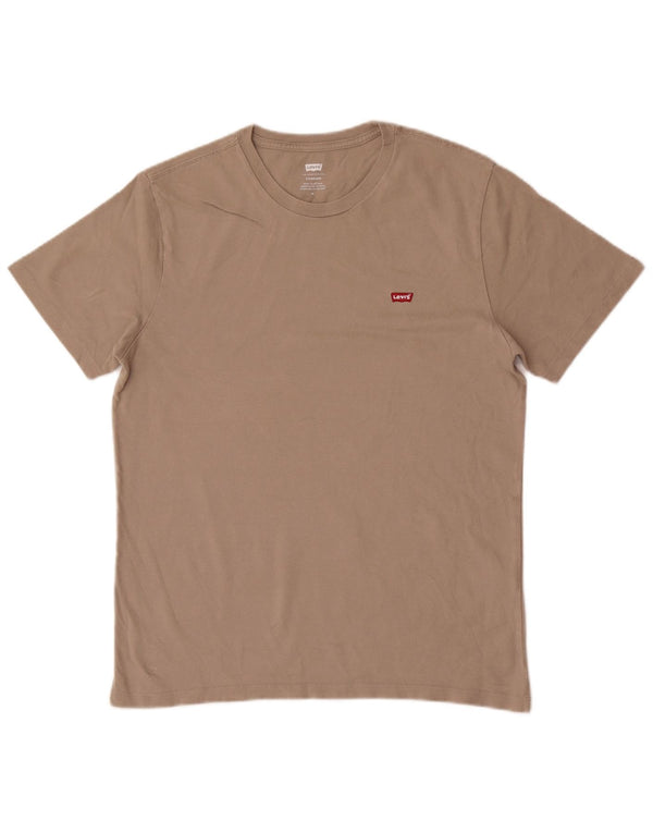 Levi's Herren-T-Shirt mit Standard-Passform aus mittelbrauner Baumwolle