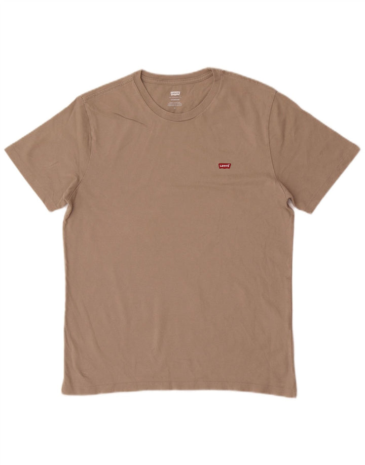 Levi's Herren-T-Shirt mit Standard-Passform aus mittelbrauner Baumwolle
