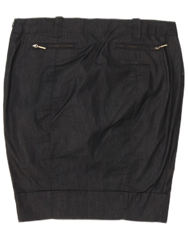 Guess By Marciano Damen Bleistiftrock IT 46 Large W34 Graue Baumwolle