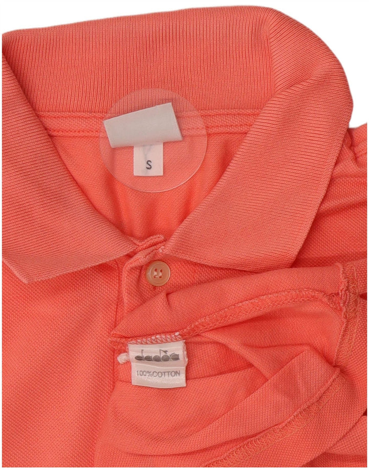 Diadora Herren-Poloshirt, klein, rosa Baumwolle