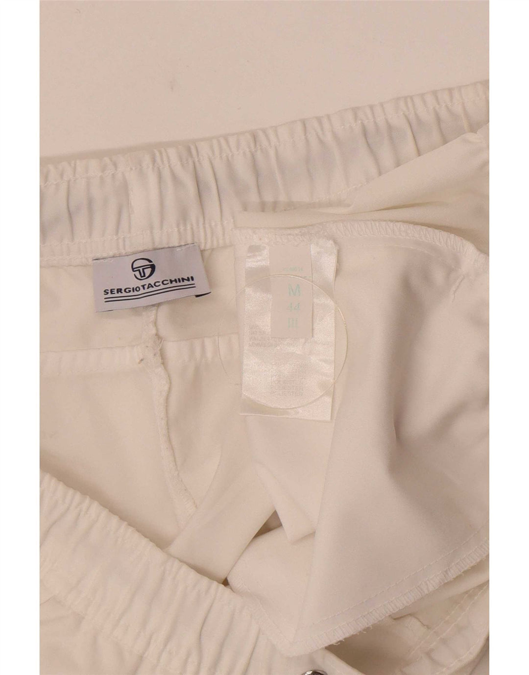 Sergio Tacchini Damen Sportshorts IT 44 Mittelweißes Polyester