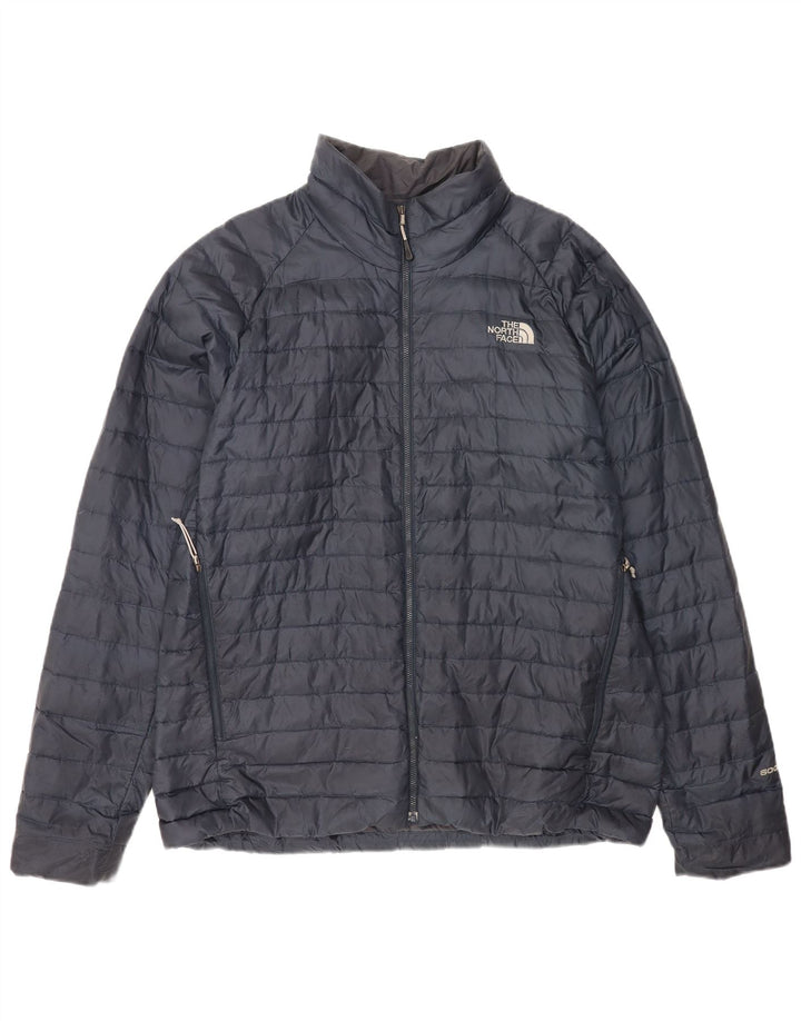 The North Face Herren Wattierte Jacke UK 42 XL Marineblaues Nylon
