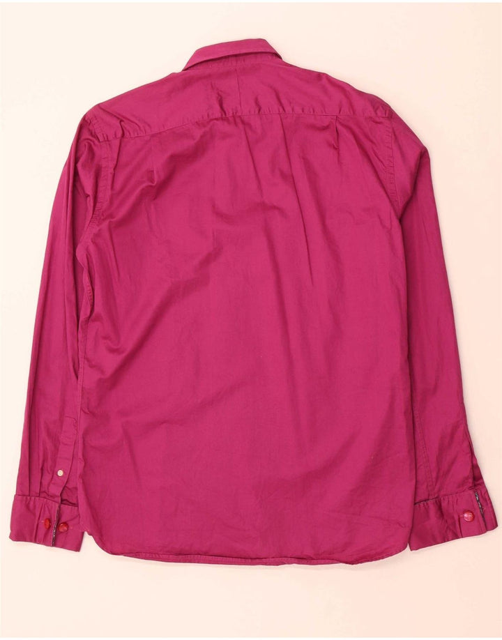 TED BAKER Mens London Shirt Size 16 Large Pink Cotton