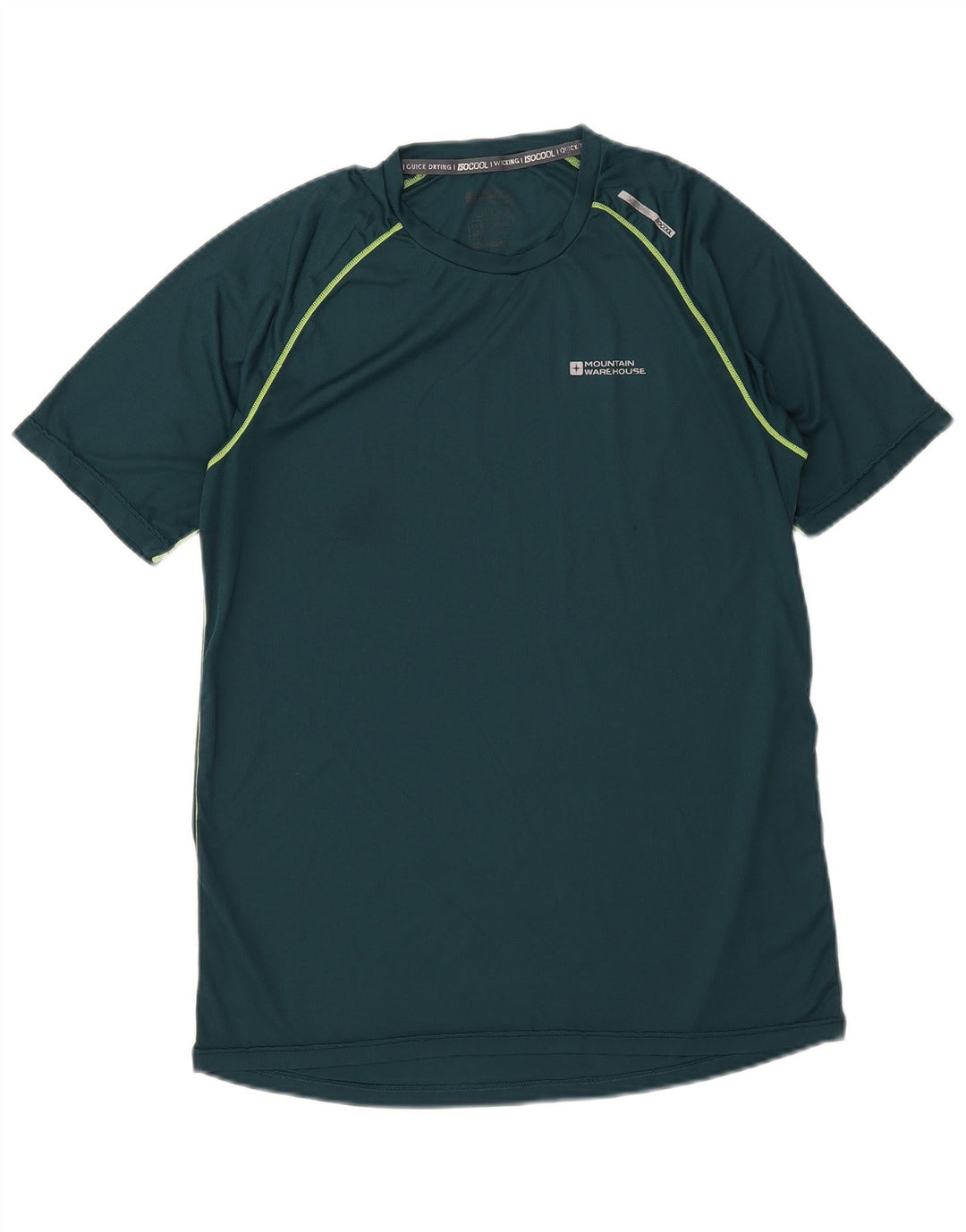 Mountain Warehouse Herren-T-Shirt-Oberteil, großes, grünes Polyester