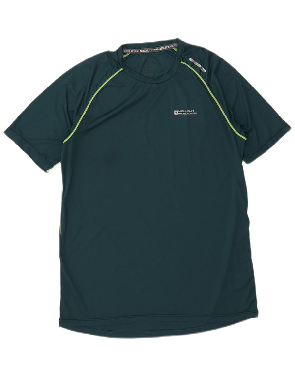 Mountain Warehouse Herren-T-Shirt-Oberteil, großes, grünes Polyester