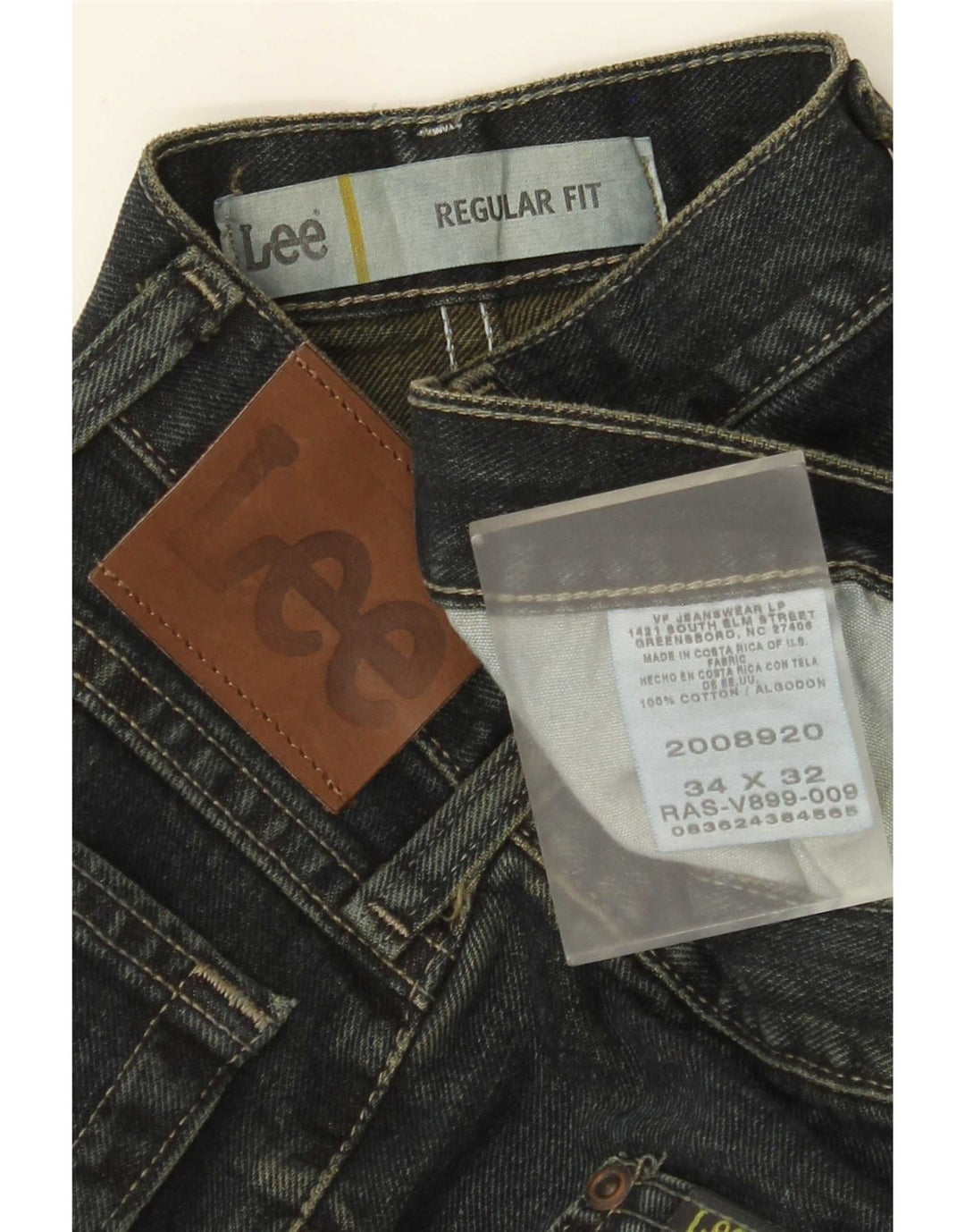 Lee Herren-Jeans mit normaler Passform, gerade Passform, W34, L32, marineblau, Baumwolle