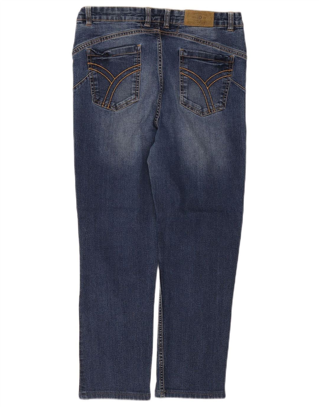 Dack's Damen-Cropped-Jeans EU 46 XL W34 L25 Blaue Baumwolle