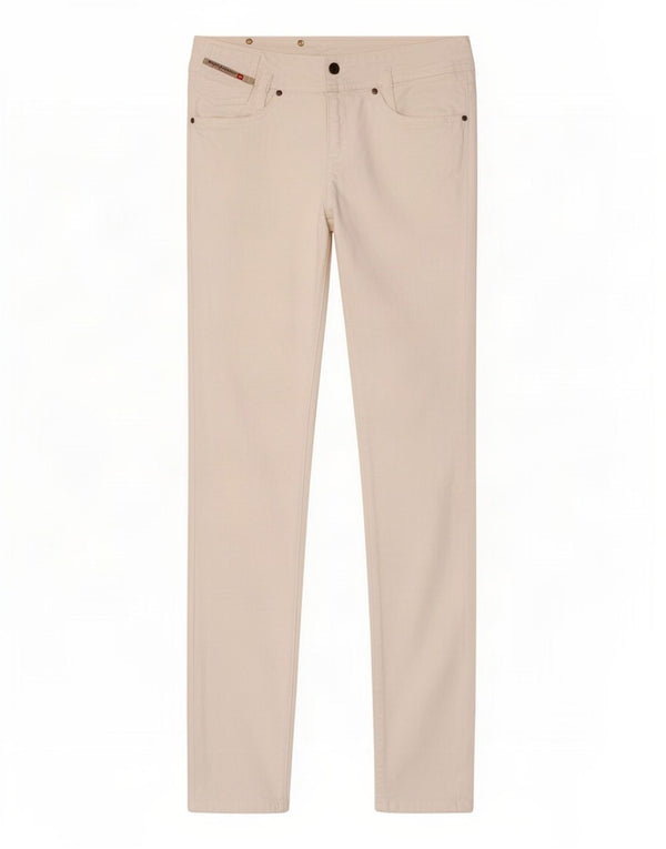 Diesel Damen Slim Jeans W28 L33 Weiße Baumwolle