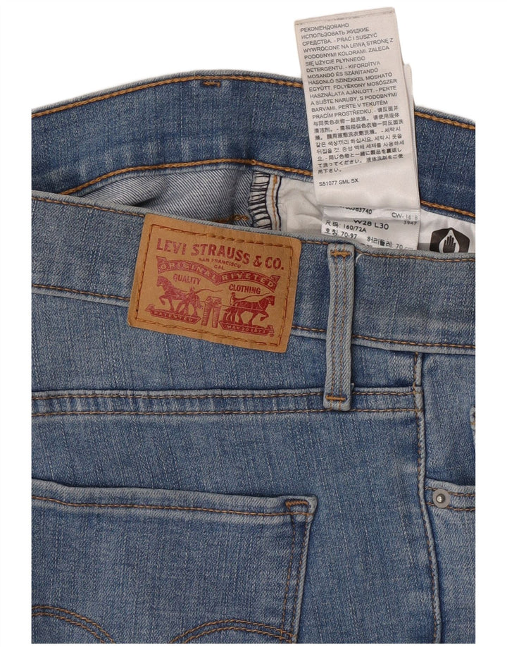 Levi's Damen Skinny Jeans W28 L30 Blaue Baumwolle
