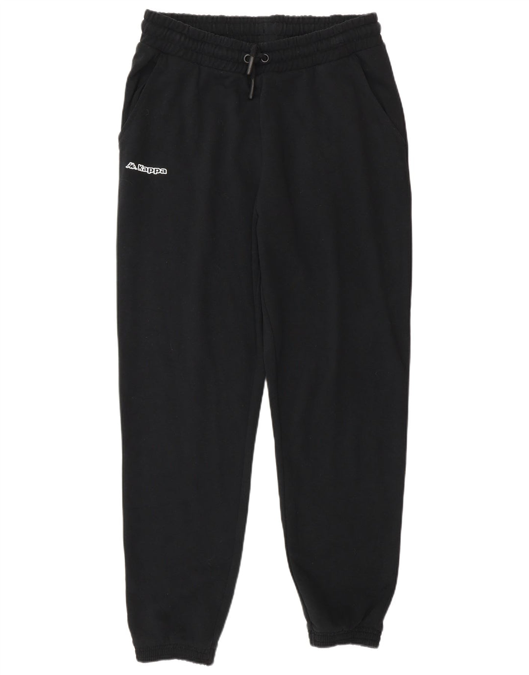 Kappa Herren-Trainingshose, Jogginghose, groß, schwarze Baumwolle