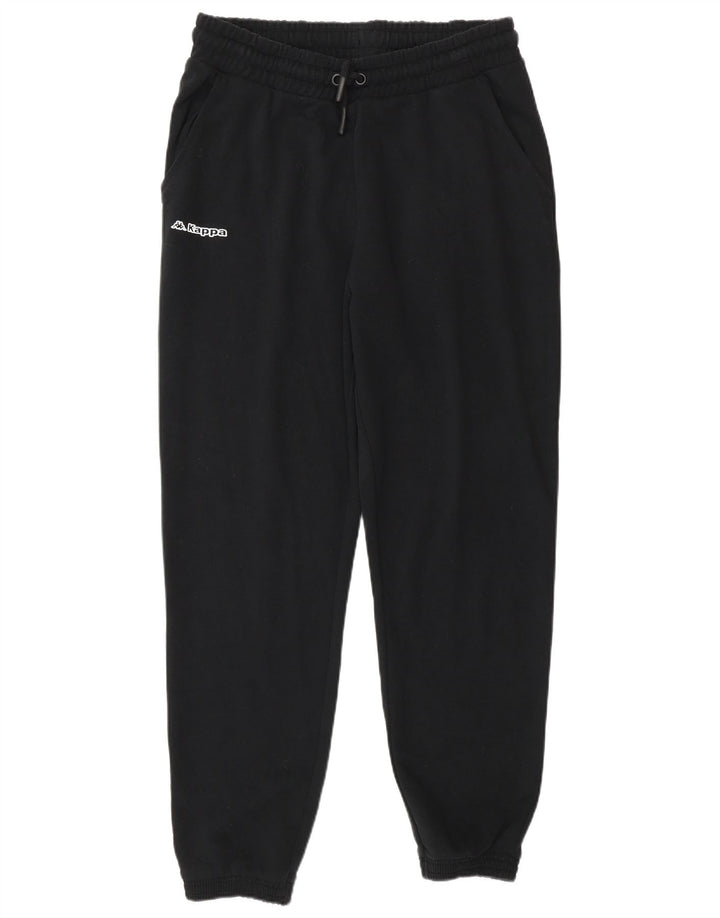 Kappa Herren-Trainingshose, Jogginghose, groß, schwarze Baumwolle