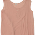 Vintage Damen Ärmelloses Blusentop IT 40 Kleine rosa Viskose