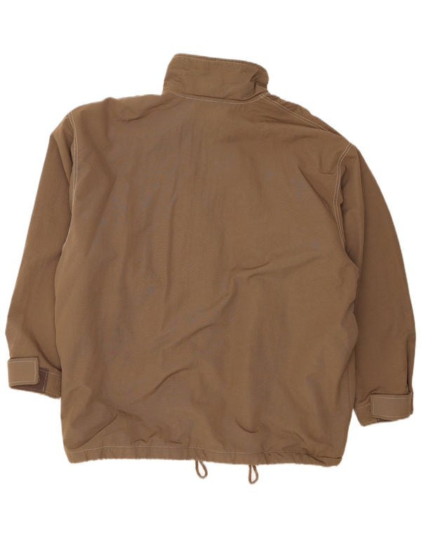 Nike Herren Loose Fit Windjacke UK 45/47 XL Braunes Nylon