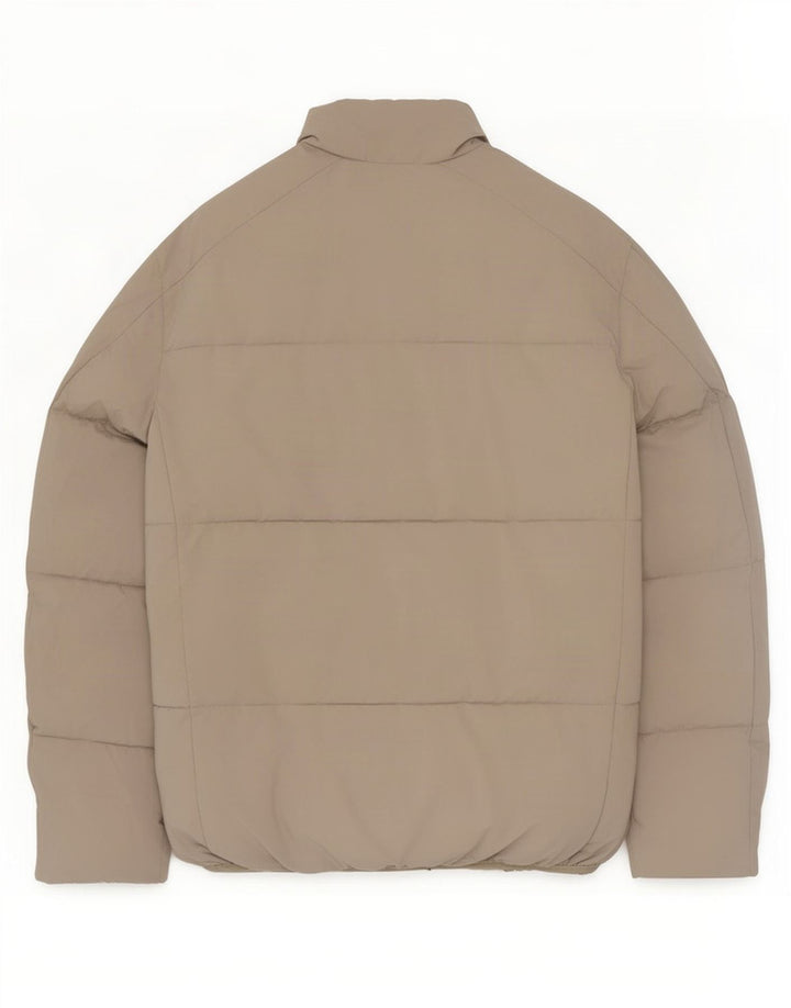 Zara Herren Wattierte Jacke UK 36 Small Graues Nylon