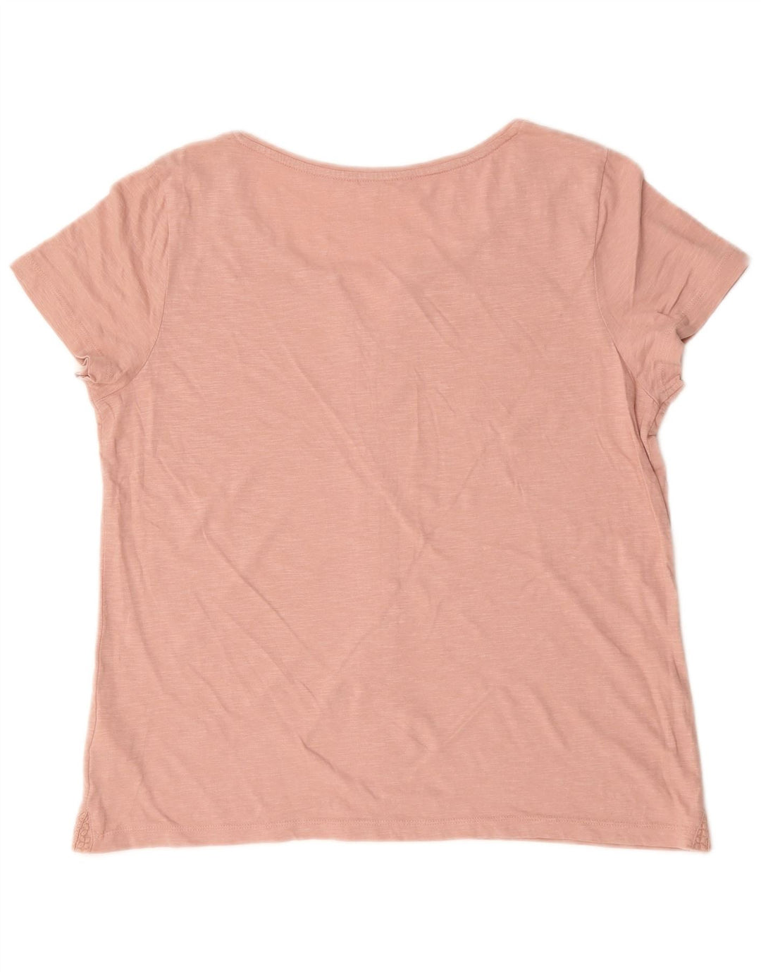 White Stuff Damen T-Shirt Top UK 16 Large Rosa Baumwolle