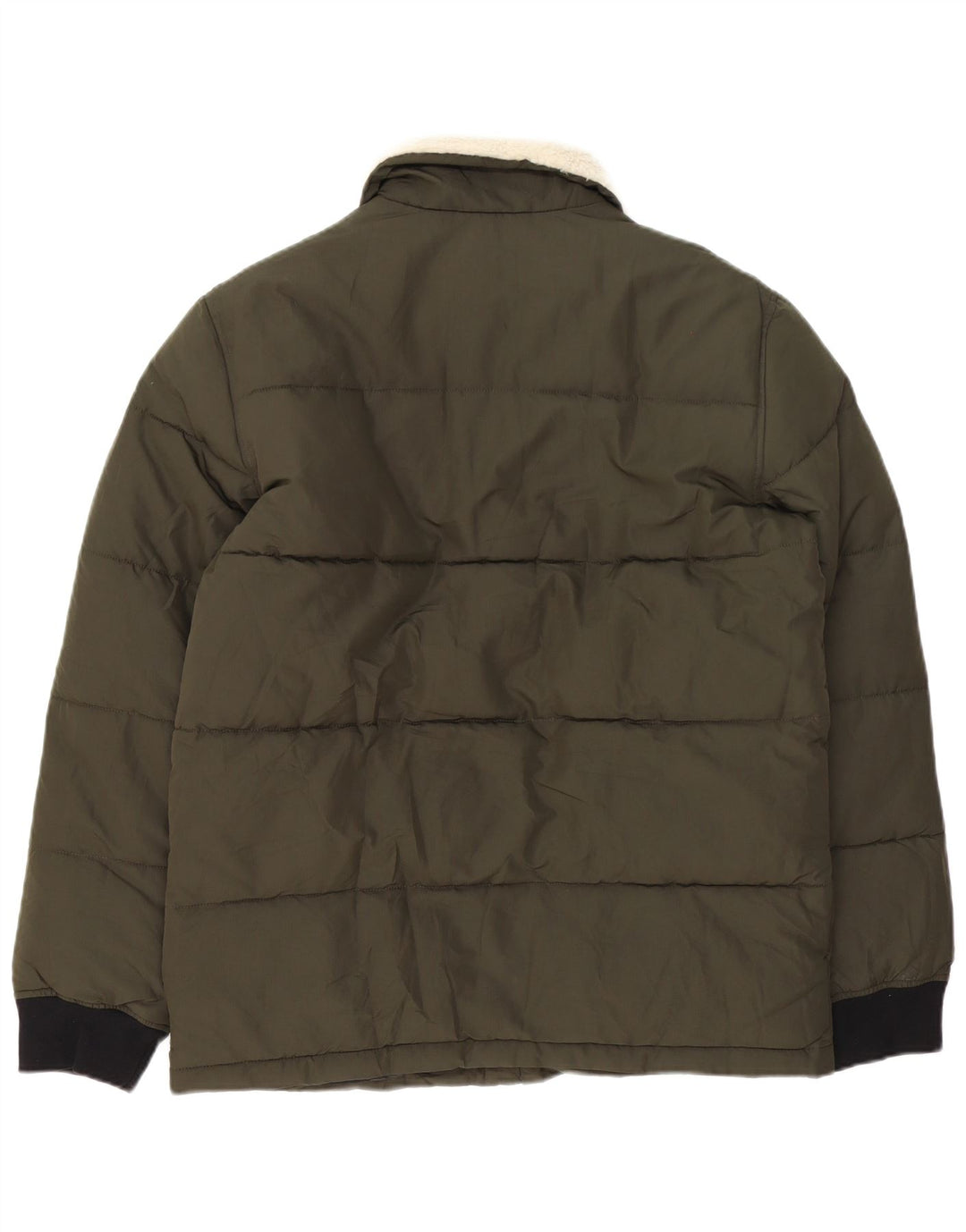 Marks & Spencer Herren Wattierte Jacke UK 38 Medium Khaki Colourblock Polyester