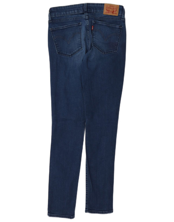 Levi's Damen 711 Skinny Jeans W26 L28 Blaue Baumwolle