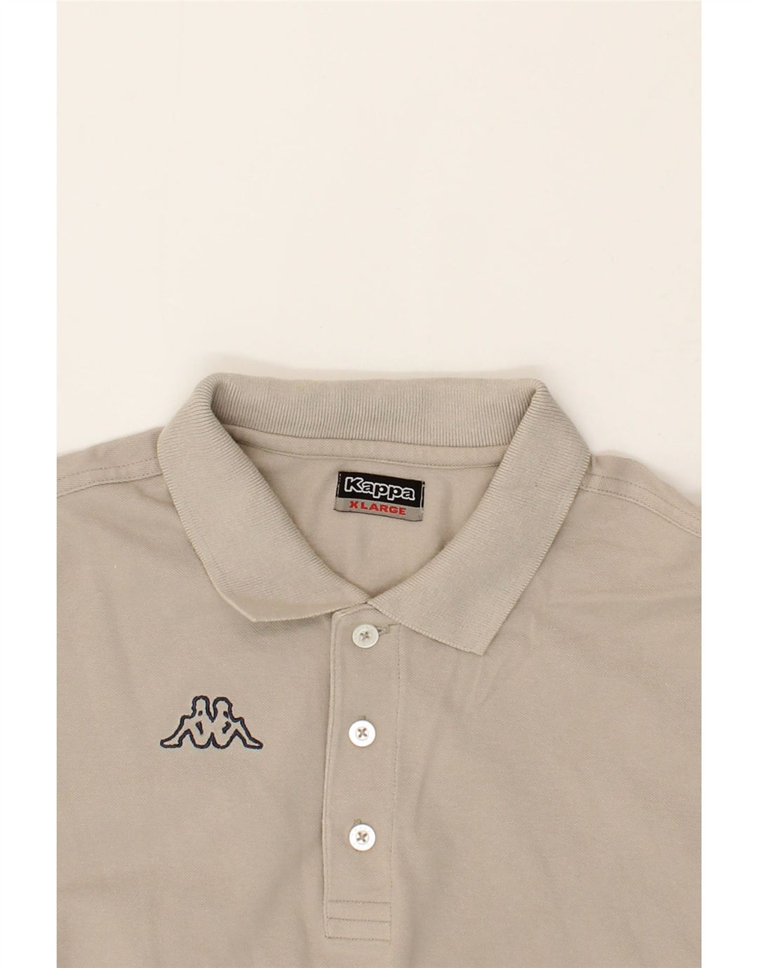 KAPPA Mens Polo Shirt XL Grey Cotton Vintage Kappa and Second-Hand Kappa from Messina Hembry 