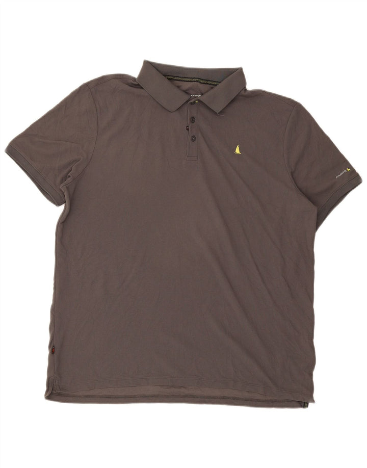 MUSTO Herren Poloshirt XL Grau Polyamid