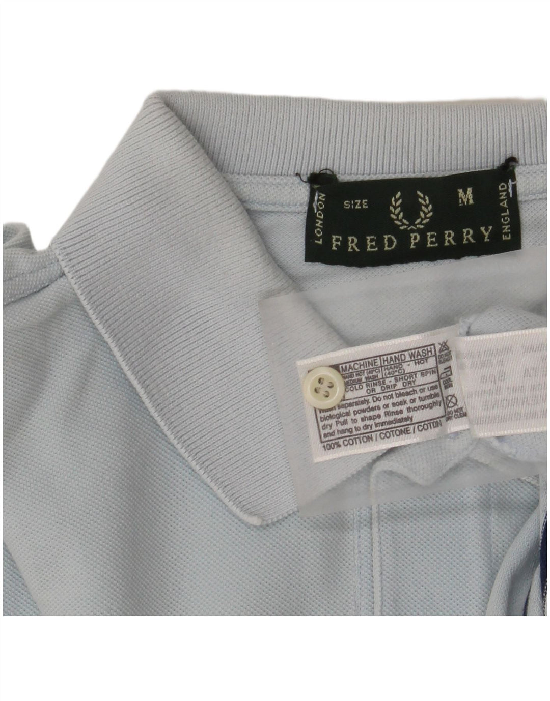 Fred Perry Herren-Poloshirt aus mittelblauer, gestreifter Baumwolle