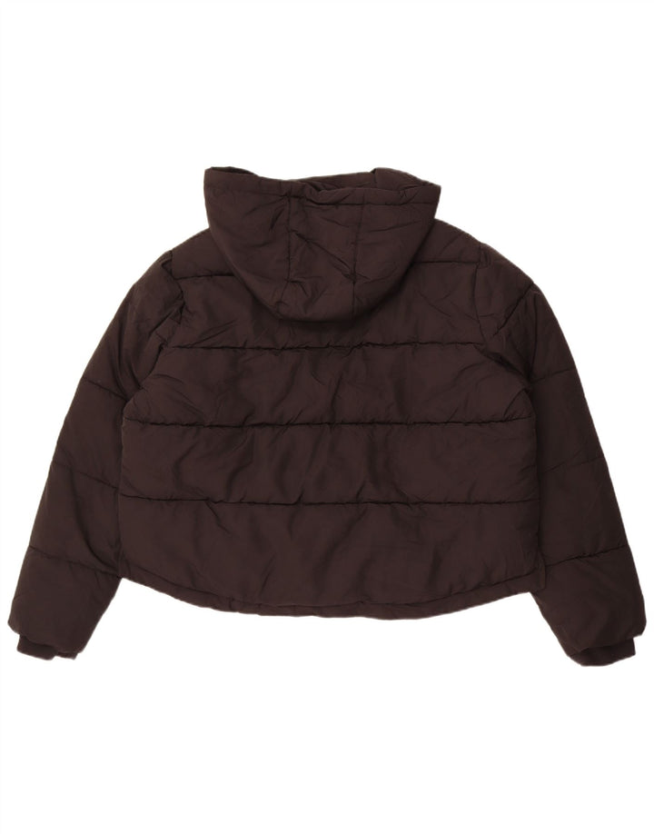 French Connection – Übergroße, kurz geschnittene, gepolsterte Damenjacke, UK 16, Large, Schwarz