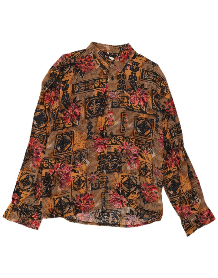 Vintage Herrenhemd Medium Mehrfarbig Patchwork