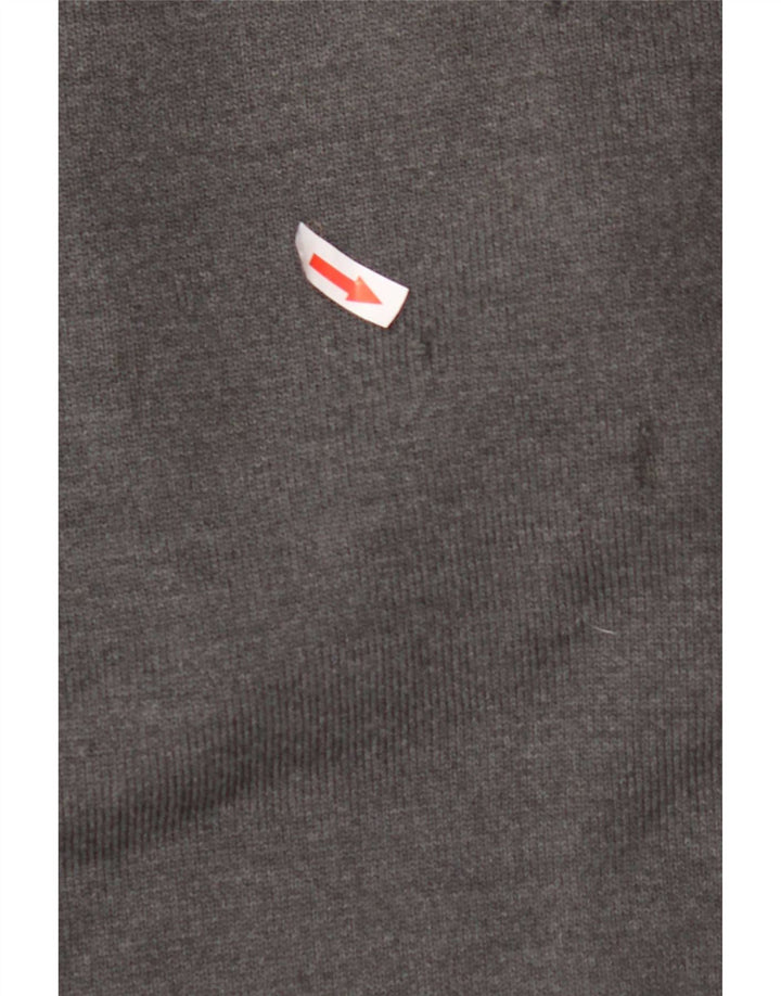 Lacoste Herren-Pullover mit Rundhalsausschnitt, XL, graue Wolle