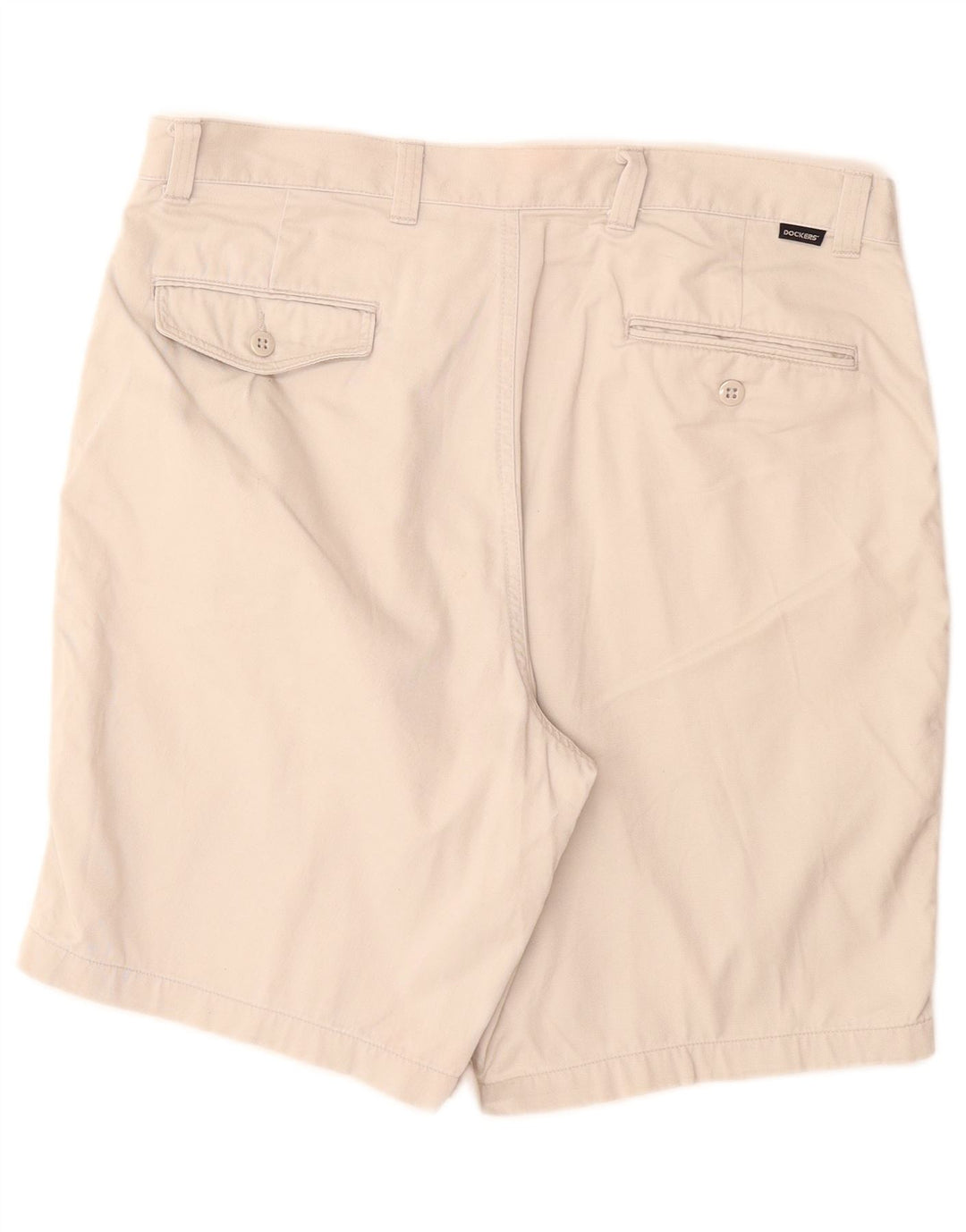 DOCKERS Mens Chino Shorts W36 Large Off White Cotton