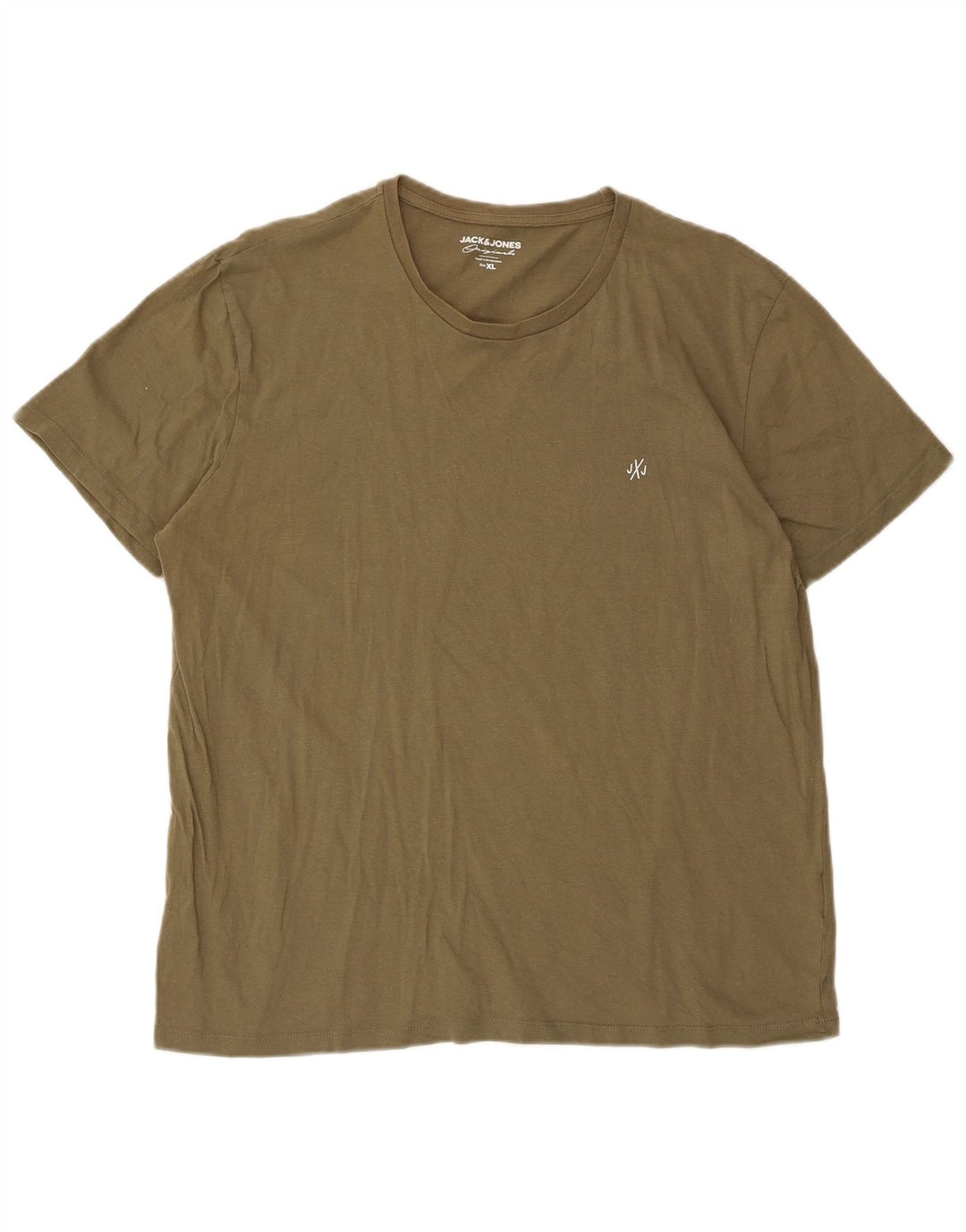 Jack & Jones Herren T-Shirt Top XL Khaki Baumwolle