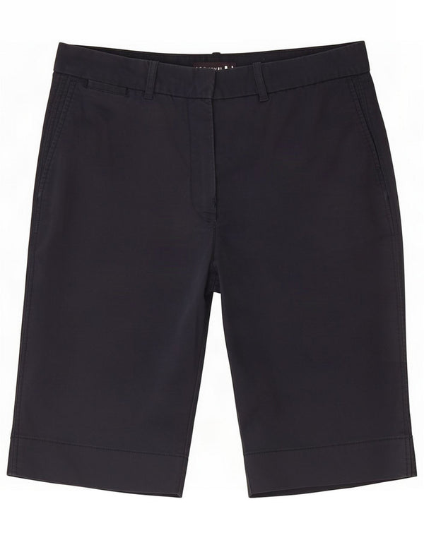 Marks & Spencer Damen-Chinoshorts mit hoher Taille, UK 10, Größe S, W28, Marineblau