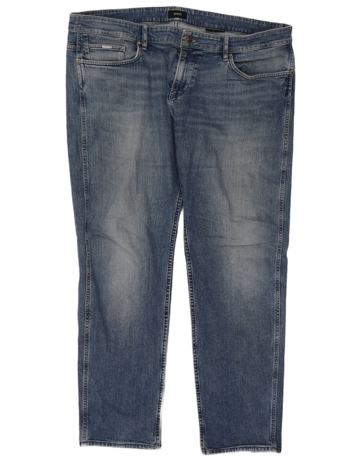 Hugo Boss Herren Slim Jeans W40 L32 Blaue Baumwolle
