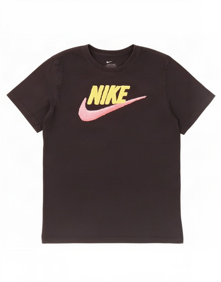 Nike Herren-T-Shirt mit Grafik, mittelgroß, schwarze Baumwolle