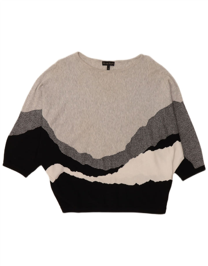 PHASE EIGHT Damen Übergroßer Pullover mit U-Boot-Ausschnitt, UK 14, Mittelgrau