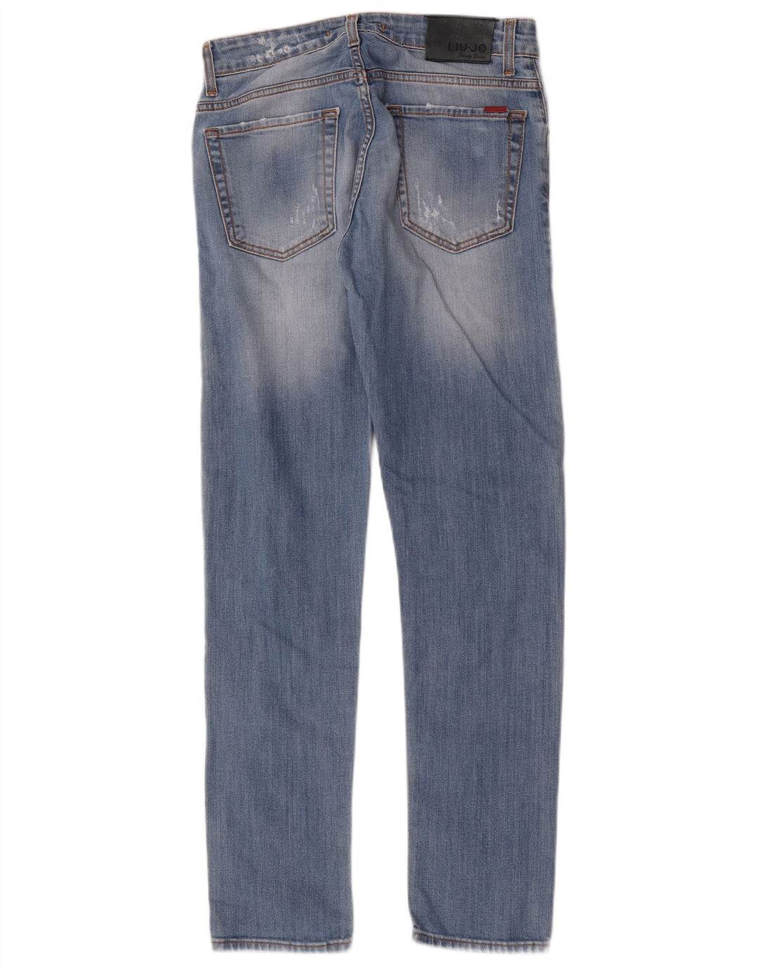 Liu Jo Herren Distressed Slim Jeans W30 L32 Blaue Baumwolle