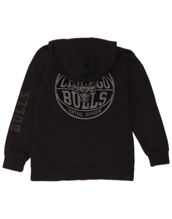 NBA Boys Chicago Bulls Graphic Hoodie Pullover 10–11 Jahre, schwarze Baumwolle