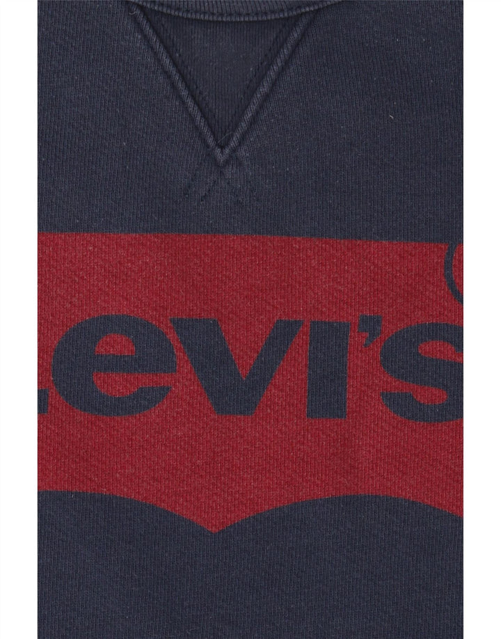 LEVI'S Herren-Sweatshirt mit Grafik, XL, Marineblau, Baumwolle