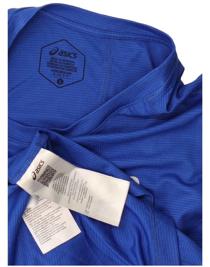 Asics Herren T-Shirt Top Small Blau Polyester