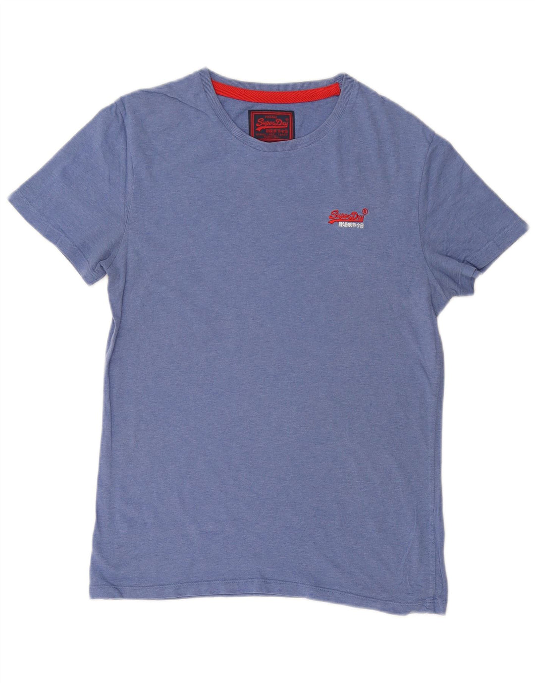 SUPERDRY Mens T-Shirt Top Medium Blue Cotton