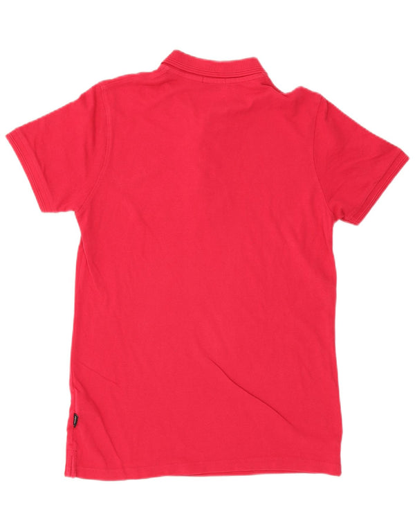 Liu Jo Mens Regular Fit Polo Shirt Small Pink Cotton