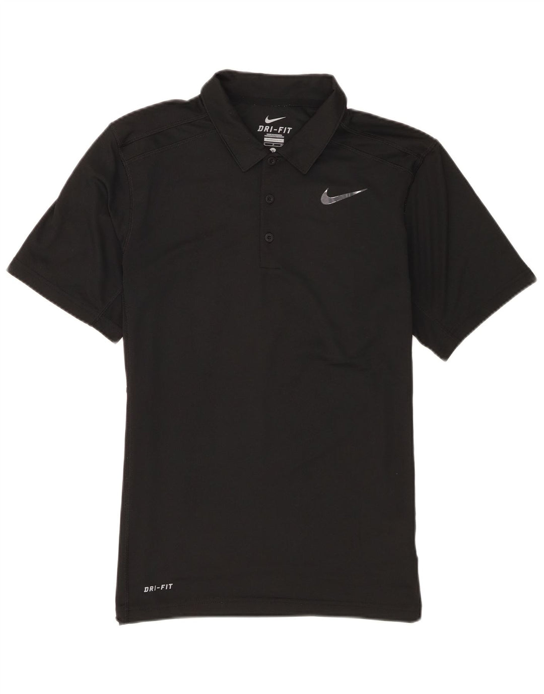 Nike Herren Dri Fit Poloshirt, Größe S, Schwarz, Polyester