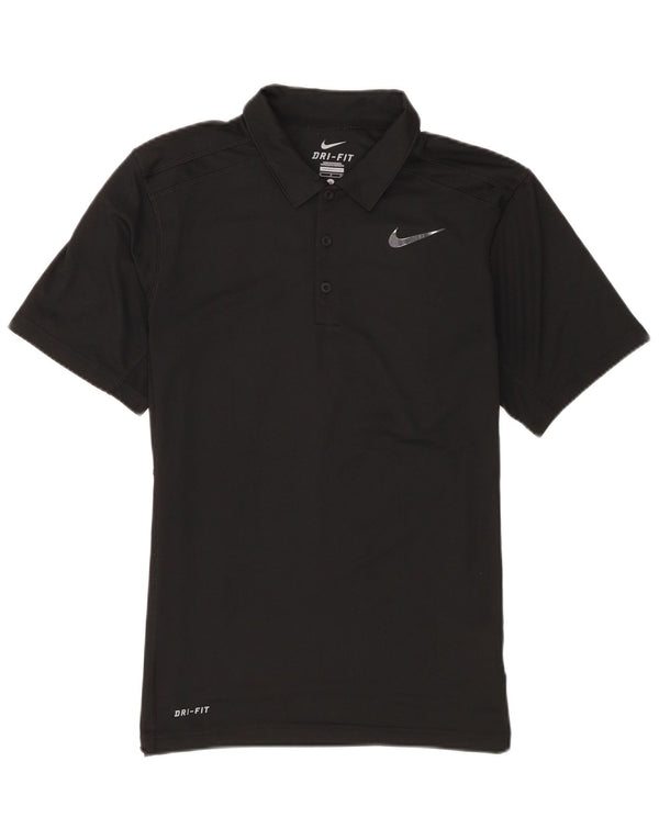 Nike Herren Dri Fit Poloshirt, Größe S, Schwarz, Polyester