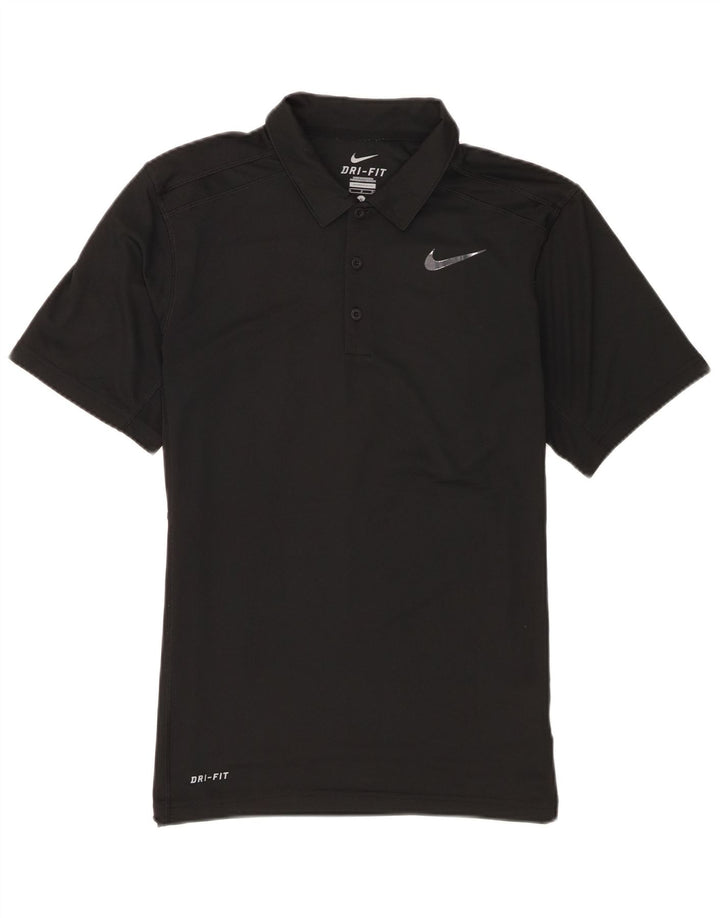 Nike Herren Dri Fit Poloshirt, Größe S, Schwarz, Polyester