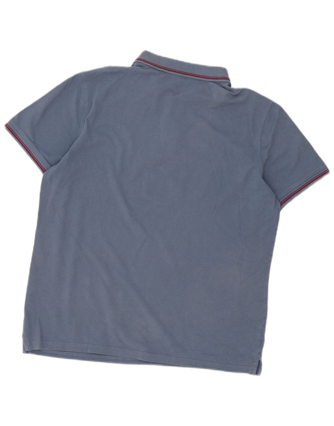 Carrera Herren Poloshirt 2XL blau gestreift aus Baumwolle